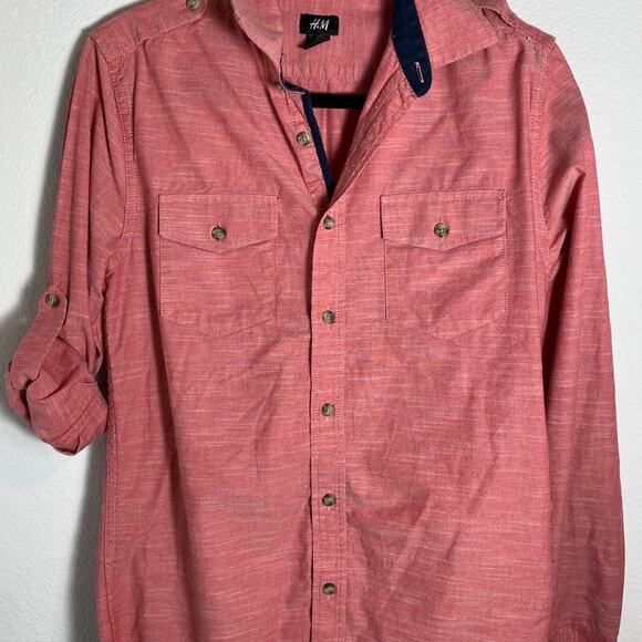H&M Men's Small Button Down Shirt - Picture 2 of 6